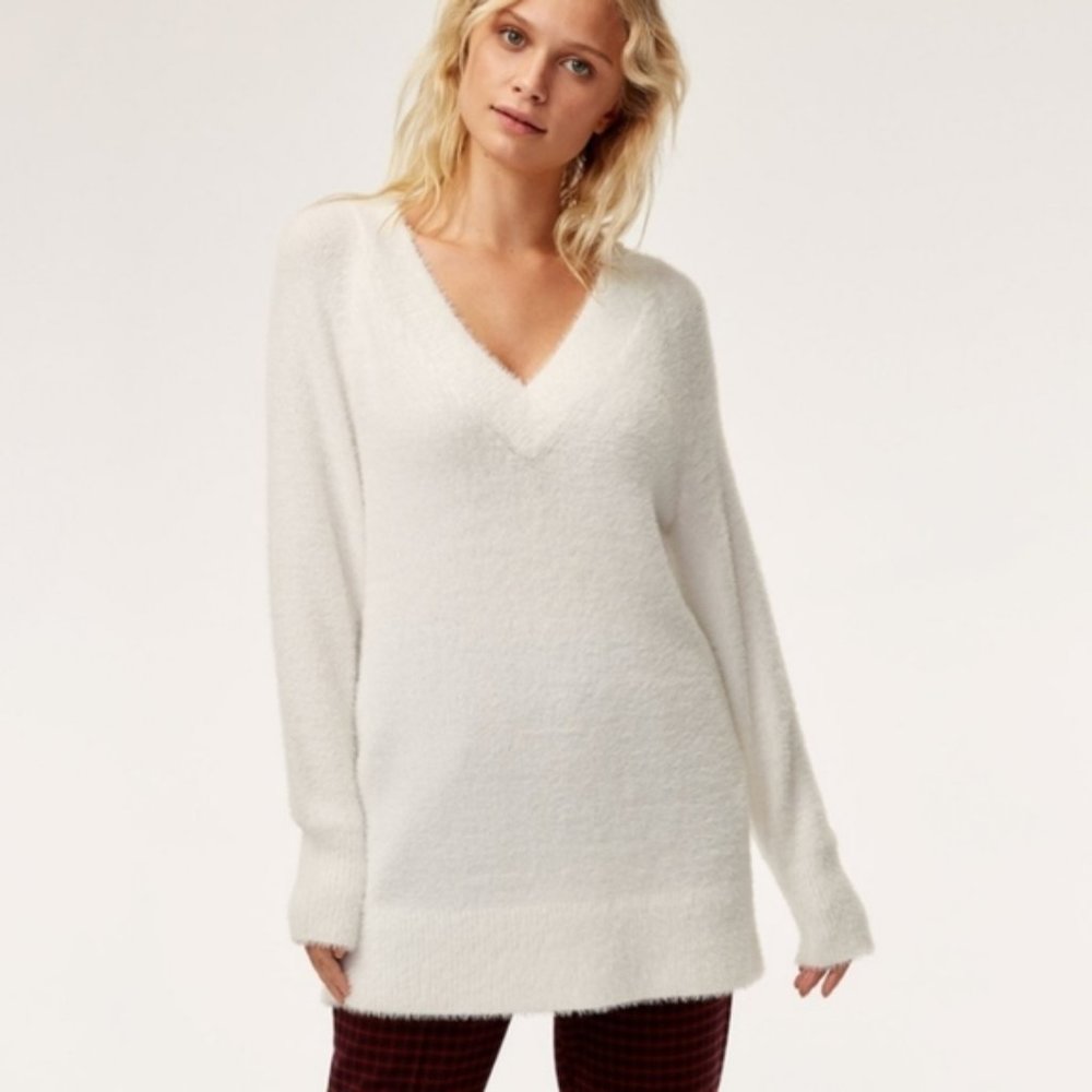 Aritzia Sunday Best Veruca Blue Chenille Sweater - XS - Picture 5 of 6